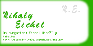 mihaly eichel business card